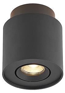 Stropné Lampa Arcchio, Walisa, stmievateľné, Čierna, Obývacia izba, Hliník, Moderný