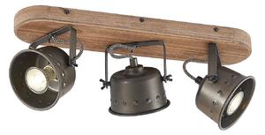 Stropné Lampa Lindby, Rubinjo, stmievateľné, Čierna, Obývacia izba, Kov, Vintage