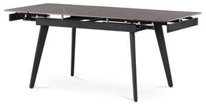 Dizajnový jedálenský stôl rozkladací v sivej farbe s keramickou doskou (a-405M sivý)