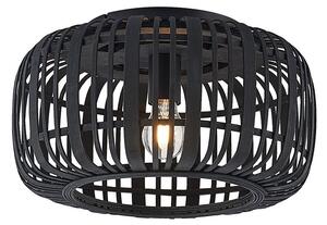 Stropné Lampa Lindby, Canyana, stmievateľné, Drevo, Obývacia izba, Drevo, Rustikálny