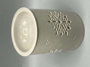 Porcelánová aróma lampa vločka
