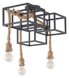 Stropné Lampa Lucande, Andrik, stmievateľné, Čierna, Obývacia izba, Kov, Moderný