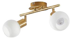 Stropné Lampa Lindby, ELAINA, stmievateľné, Zlatá / Mosadz, Obývacia izba, Kov, Moderný