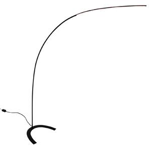 Stojacie Lampa Lindby, DANUA, stmievateľné, Čierna, Pracovňa, Kov, Moderný