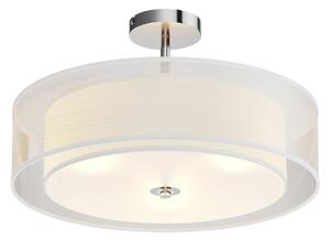 Stropné Lampa Lindby, PIKKA, stmievateľné, Biela, Obývacia izba, Tkanina / Textil, Moderný