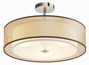 Stropné Lampa Lindby, Pikka, stmievateľné, Hnedá / Hrdzavá, Obývacia izba, Tkanina / Textil, Moderný