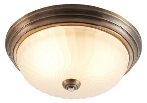 Stropné Lampa Lindby, Pakka, stmievateľné, Bronzová / Stará Mosadz, Obývacia izba, Sklo, Starožitný
