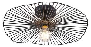 Stropné Lampa Lindby, Ruota, stmievateľné, Čierna, Obývacia izba, Kov, Moderný