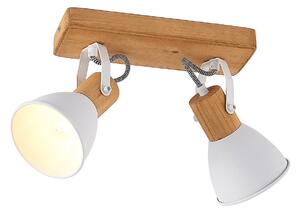 Stropné Lampa Lindby, Merela, stmievateľné, Drevo, Obývacia izba, Drevo, Škandinávsky
