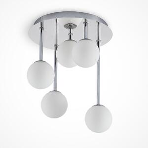 Stropné Lampa Lindby, Chrissy, stmievateľné, Metalická, Obývacia izba, Kov, Moderný