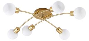 Stropné Lampa Lindby, Agmar, stmievateľné, Zlatá / Mosadz, Obývacia izba, Kov, Moderný