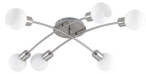 Stropné Lampa Lindby, Agmar, stmievateľné, Metalická, Obývacia izba, Kov, Moderný