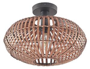 Stropné Lampa Lindby, Majeora, stmievateľné, Drevo, Obývacia izba, Bambus, Boho