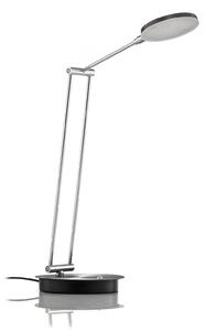 Stolové Lampa Lucande, Ensley, stmievateľné, Čierna, Obývacia izba, Kov, Moderný