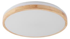 Stropné Lampa Lindby, Emiva, stmievateľné, Drevo, Obývacia izba, Drevo, Moderný