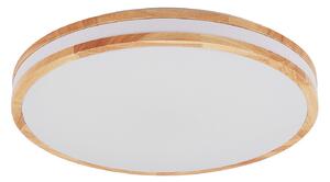 Stropné Lampa Lindby, Emiva, stmievateľné, Drevo, Obývacia izba, Drevo, Moderný