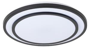 Stropné Lampa Lindby, Essina, stmievateľné, Čierna, Obývacia izba, Kov, Moderný