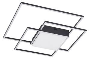 Stropné Lampa Lindby, Nelinka, Čierna, Obývacia izba, Kov, Moderný