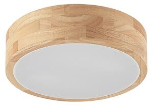 Stropné Lampa Lindby, Tanju, stmievateľné, Drevo, Obývacia izba, Drevo, Rustikálny
