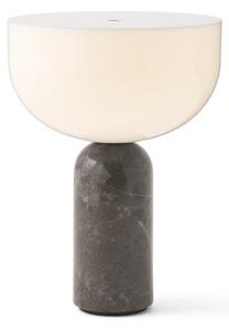 Stolové Lampa New Works, Kizu Portable, stmievateľné, Sivá, Obývacia izba, Mramor, Dizajnový