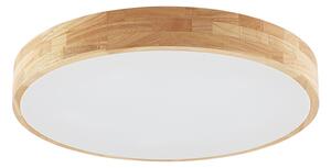 Stropné Lampa Lindby, Tanju, stmievateľné, Drevo, Obývacia izba, Drevo, Rustikálny