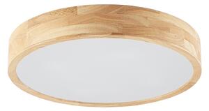 Stropné Lampa Lindby, Tanju, stmievateľné, Drevo, Obývacia izba, Drevo, Rustikálny
