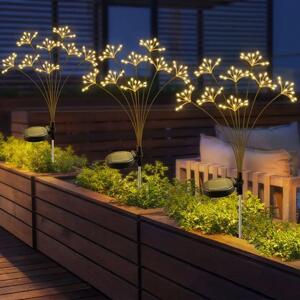 Solárne záhradné svetlo "Púpava/ohnivák" 72 cm - 60 LED diód, solárna lampa do exteriéru