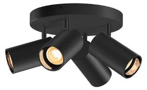 Stropné Lampa SLV, Asto Tube, stmievateľné, Čierna, Obývacia izba, Kov, Moderný