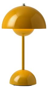 Stolové Lampa &Tradition, Flowerpot VP9, stmievateľné, Žltá, Obývacia izba, Plast, Dizajnový