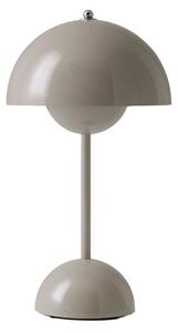 Stolové Lampa &Tradition, Flowerpot VP9, stmievateľné, Sivá, Obývacia izba, Plast, Dizajnový
