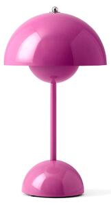 Stolové Lampa &Tradition, Flowerpot VP9, stmievateľné, Pudrová, Obývacia izba, Plast, Dizajnový