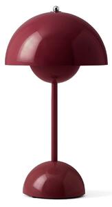 Stolové Lampa &Tradition, Flowerpot VP9, stmievateľné, Fialová, Obývacia izba, Plast, Dizajnový