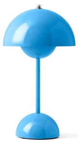 Stolové Lampa &Tradition, Flowerpot VP9, stmievateľné, Modrá, Obývacia izba, Plast, Dizajnový