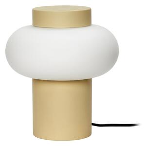 Stolové Lampa Hübsch, Camp, Béžová, Obývacia izba, Sklo, Vintage