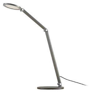 Stolové Lampa Lucande, Mion, stmievateľné, Sivá, Pracovňa, Kov, Moderný