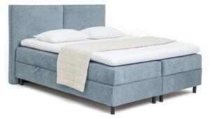 Modrá boxspring posteľ s úložným priestorom 180x200 cm Elva Bold – Selection