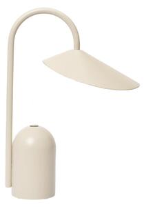Stolové Lampa ferm LIVING, Arum, stmievateľné, Béžová, Terasa, Kov, Dizajnový