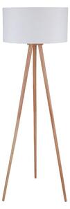Stojacie Lampa Lindby, Charlia, Biela, Obývacia izba, Tkanina / Textil, Škandinávsky