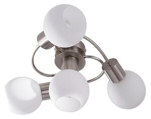 Stropné Lampa Lindby, Ciala, stmievateľné, Metalická, Obývacia izba, Sklo, Moderný