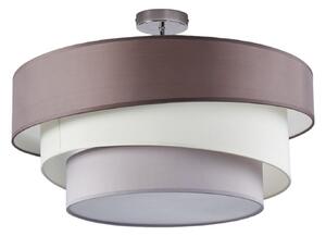 Stropné Lampa Lindby, Melia, stmievateľné, Sivá, Obývacia izba, Tkanina / Textil, Moderný