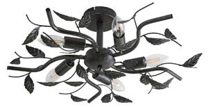 Stropné Lampa Lindby, Yos, stmievateľné, Čierna, Spálňa, Kov, Florentský