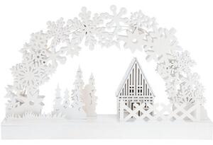 Vianočná svietiaca dekorácia Winter Dream, 32 x 22 x 5,5 cm, 8 LED, teplá biela
