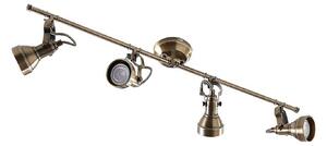 Stropné Lampa Lindby, PERSEAS, stmievateľné, Bronzová / Stará Mosadz, Obývacia izba, Kov, Starožitný