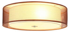 Stropné Lampa Lindby, Tobia, stmievateľné, Hnedá / Hrdzavá, Obývacia izba, Tkanina / Textil, Moderný
