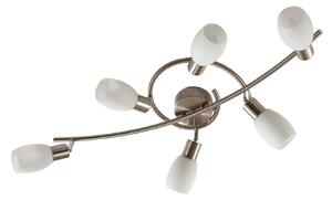 Stropné Lampa Lindby, Arda, stmievateľné, Metalická, Obývacia izba, Sklo, Moderný