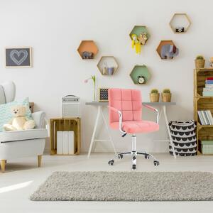 Tutumi, kancelárska stolička 45x39x94 cm HYL-053-D4, ružová, KRZ-07903