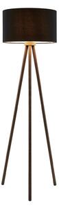 Stojacie Lampa Lindby, Majken, Čierna, Obývacia izba, Drevo, Škandinávsky