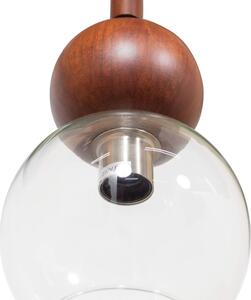 MUZZA Stropná lampa lulibba Ø 18 cm hnedá