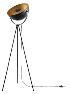 Stojacie Lampa Lindby, Meline, Čierna, Obývacia izba, Kov, Moderný
