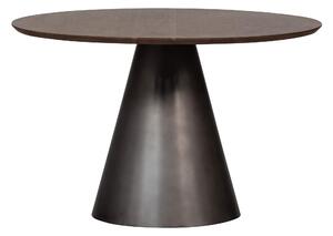 MUZZA Jedálenský stôl giggie Ø 120 cm tmavo hnedý